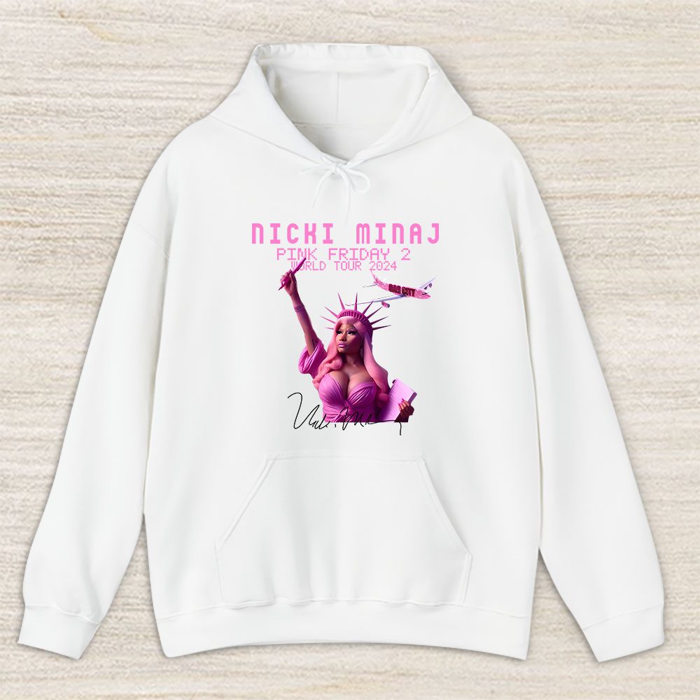Vintage Nicki Minaj Fan Hoodie, Nicki Minaj Iconic Pink Friday 2 World Tour Unisex Hoodie