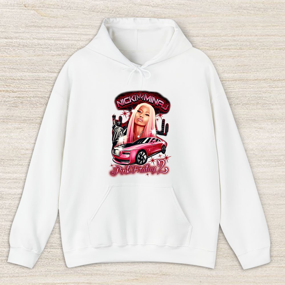 Vintage Nicki Minaj Fan Hoodie, Nicki Minaj Pink Friday 2 World Tour Unisex Hoodie
