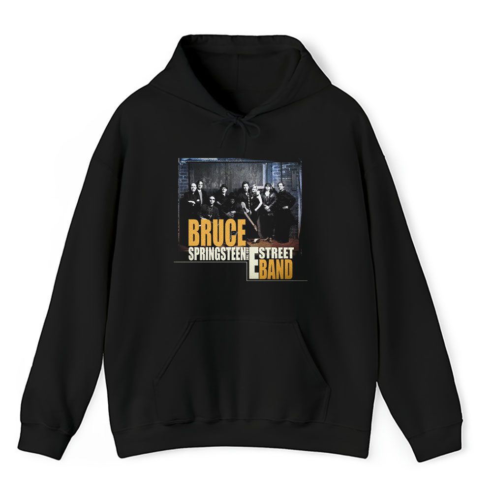 Vintage Bruce Springsteen Fan Hoodie, Bruce Springsteen The E Street Band Tour Anniversary Black Unisex Hoodie