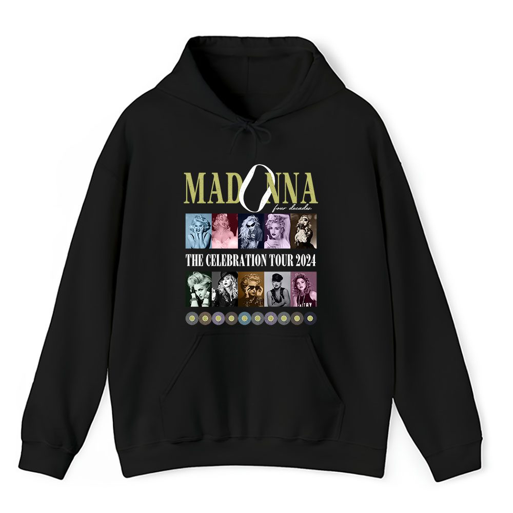 Vintage Madonna The Fan Hoodie, Madonna The Celebration Tour Black Unisex Hoodie
