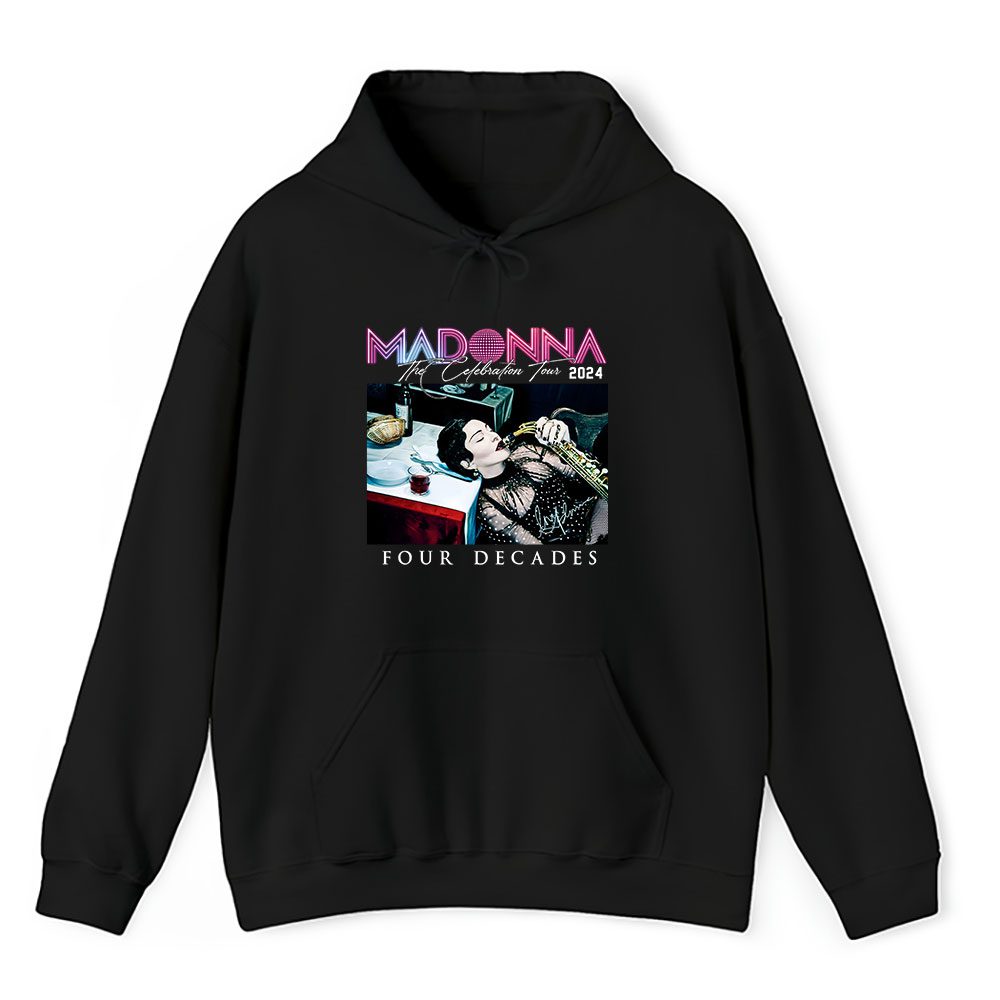 Vintage Madonna The Fan Hoodie, Madonna The Celebration Tour Black Unisex Hoodie