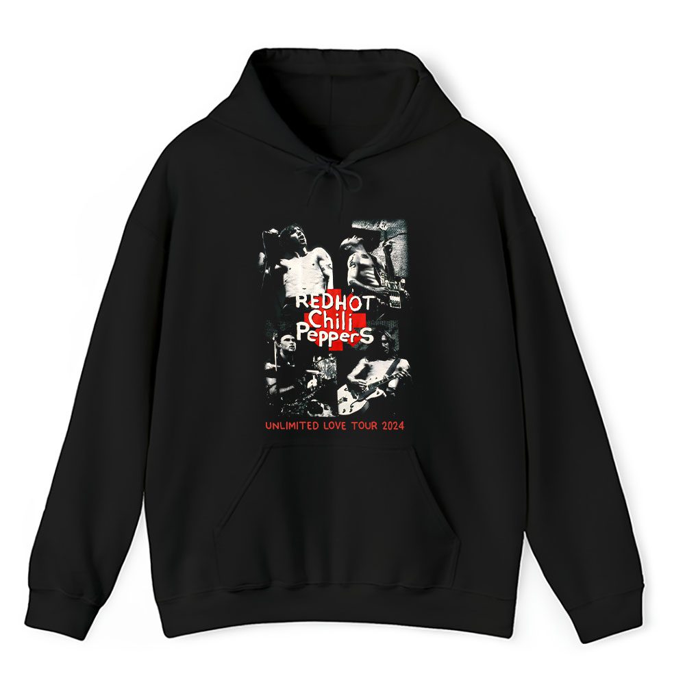 Vintage Red Hot Fan Hoodie, Red Hot Chili Peppers Unlimited Love Tour Unisex Hoodie