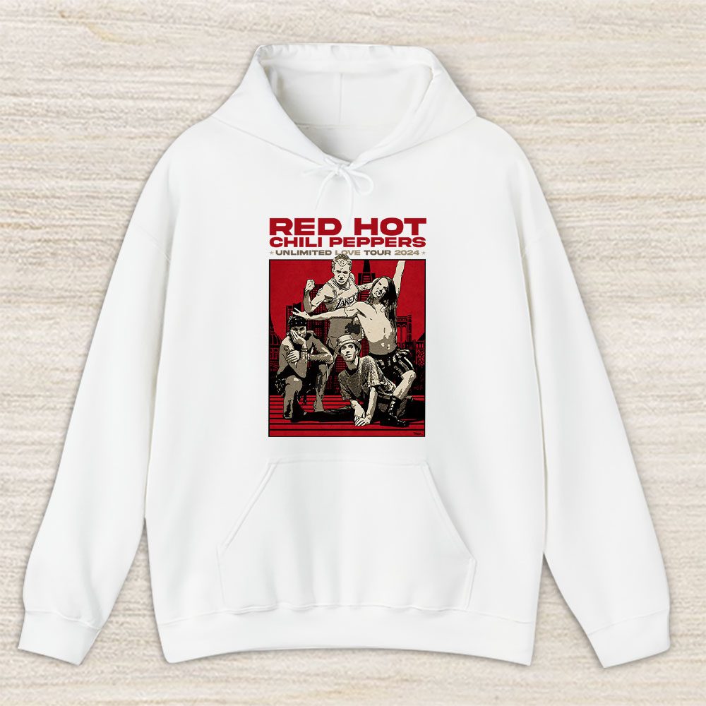 Vintage Red Hot Fan Hoodie, Red Hot Chili Peppers Unlimited Love Tour Unisex Hoodie