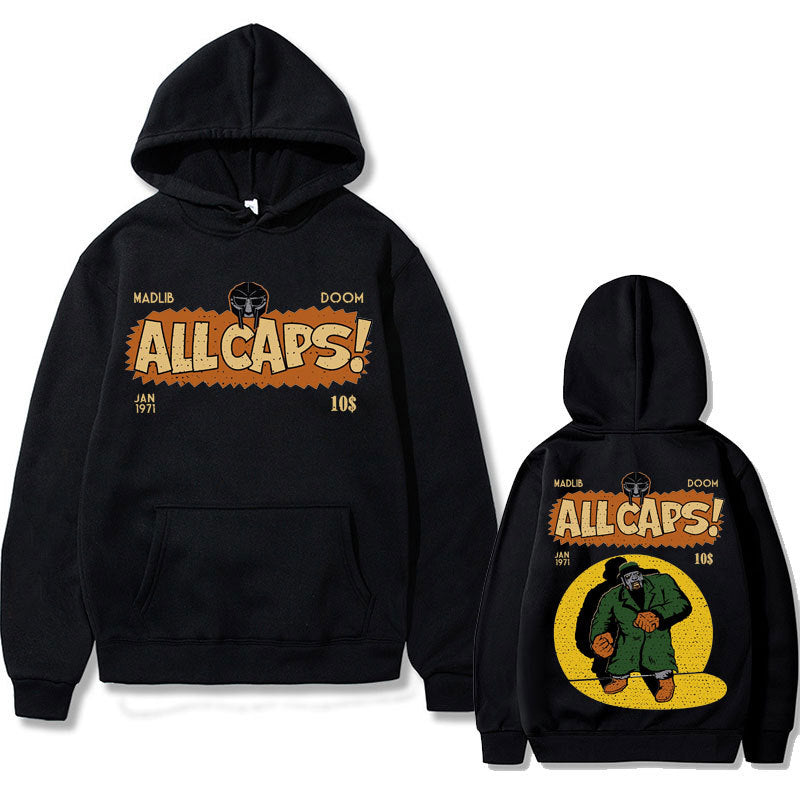 New MF DOOM Hoodie Madlib Doom Print Hoodies Pullover Hoodie