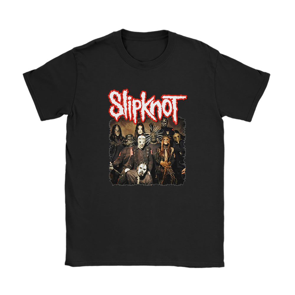 Slipknot 90s shirt, Slipknot 90s Rock Band Heavy Metal The Masked Men Unisex T-Shirt Cotton Tee