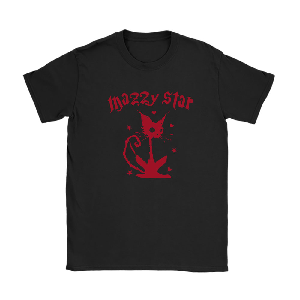 Mazzy Star shirt, Mazzy Star 90s Alternative Rock Mazzy Star Cat Unisex T-Shirt Cotton Tee