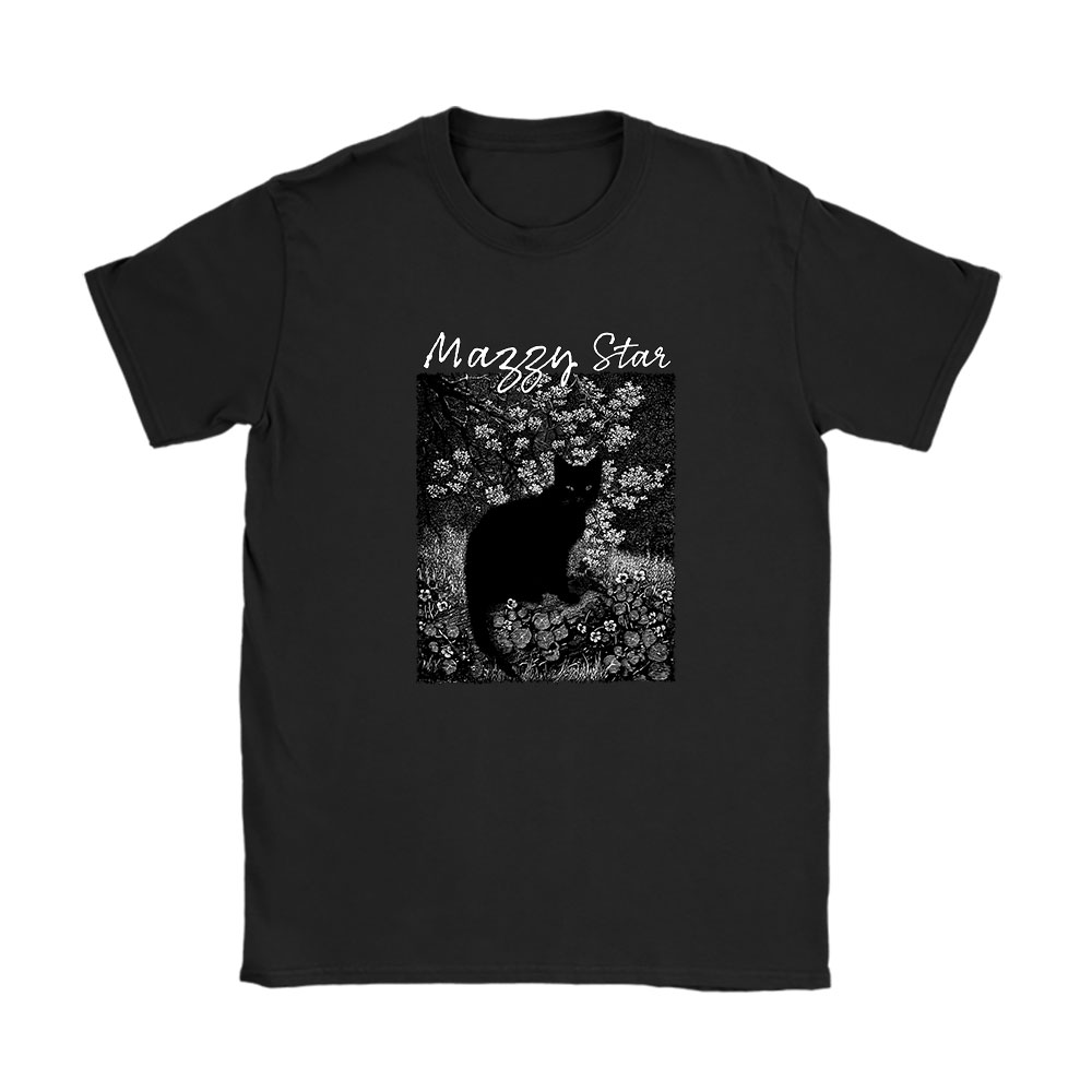 Mazzy Star shirt, Mazzy Star 90s Alternative Rock Mazzy Star Cat Unisex T-Shirt Cotton Tee