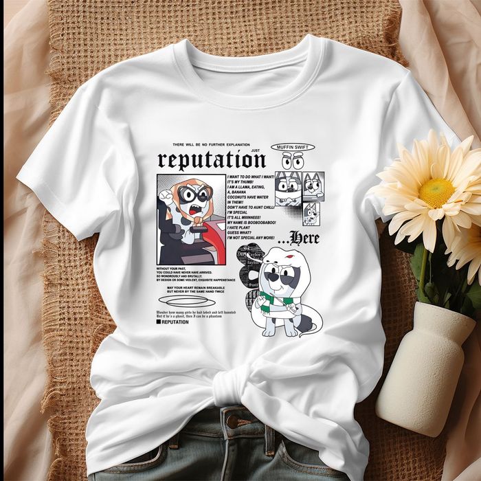 New Muffin Swift shirt, Muffin Swift Reputation Bluey Eras Tour Unisex T-Shirt IPP2313