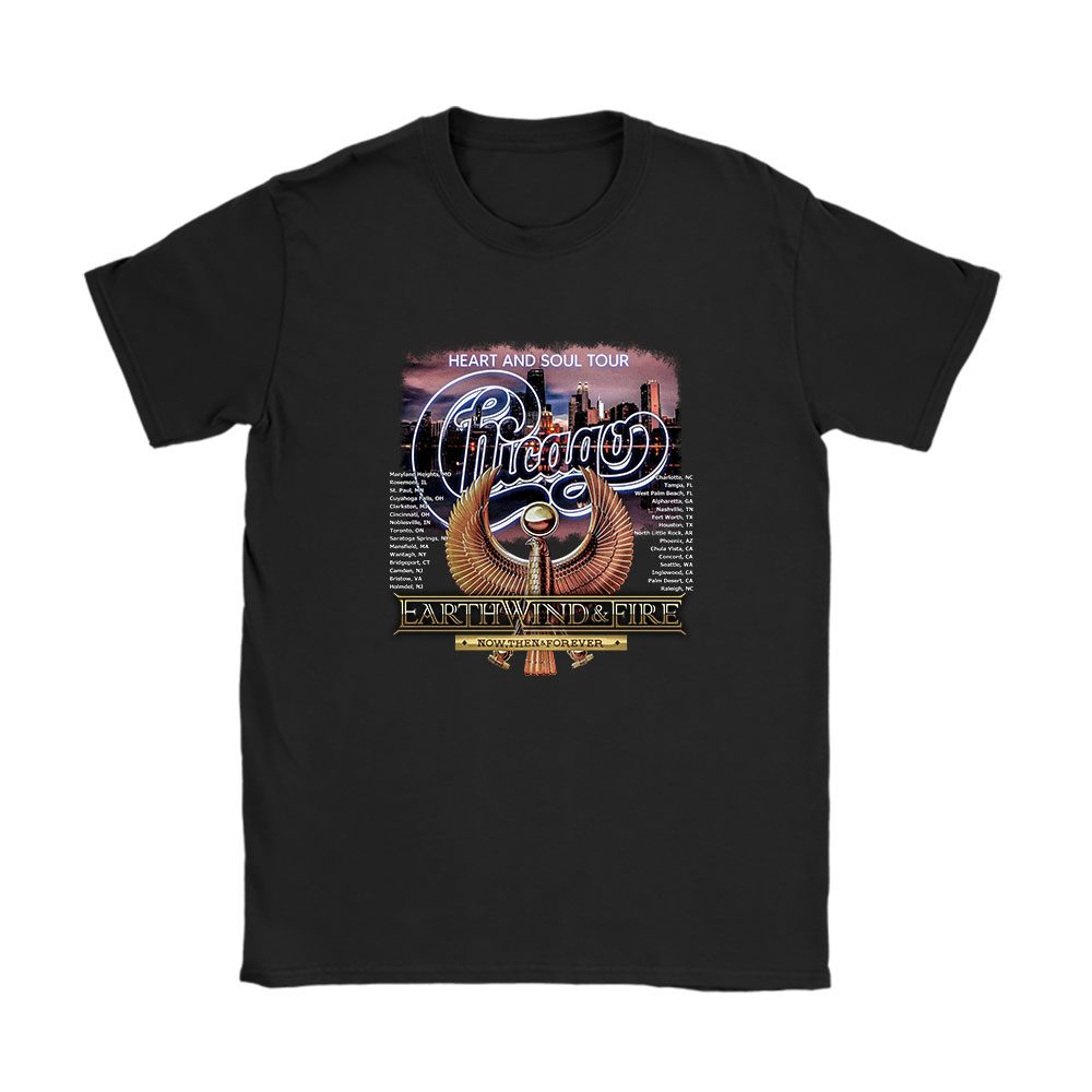 Chicago And shirt, Chicago And Earth Wind Fire Heart And Soul Tour Unisex T-Shirt