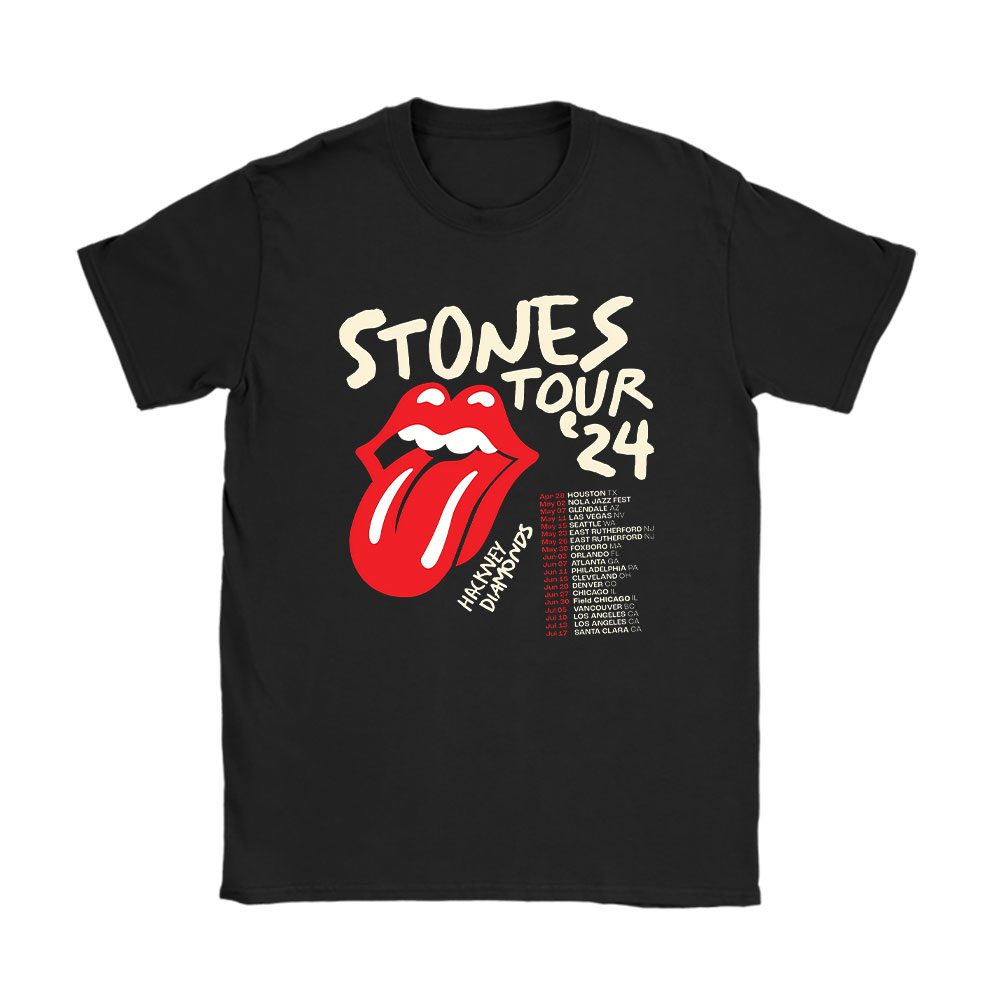The Rolling shirt, The Rolling Stones Hackney Diamonds Tour 2024 Unisex T-Shirt