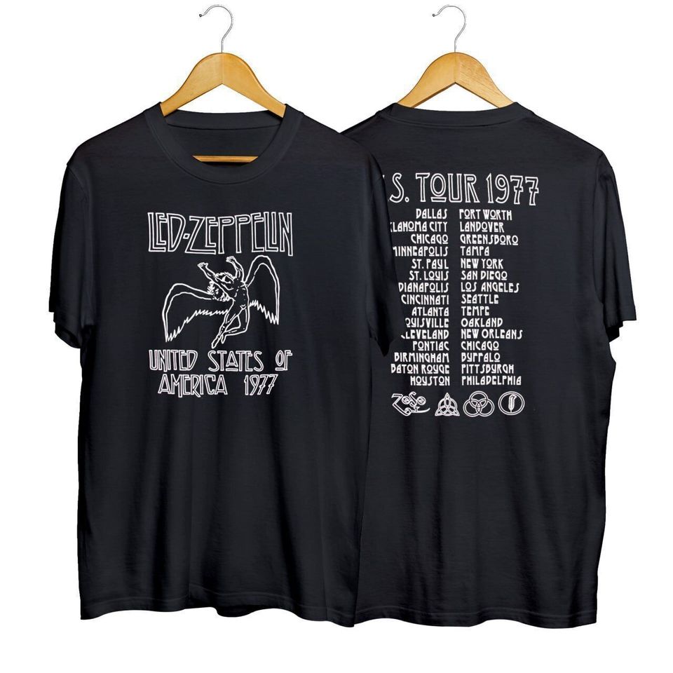 New LED ZPELIN 1977 American Tour T-Shirt
