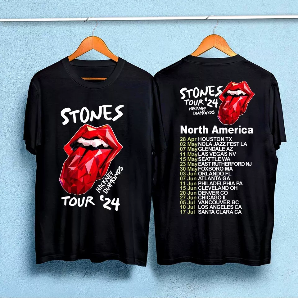 Shirt2024 Men T Shirt Casual The Rolling Tour 2024 Stone T-shirt Classic