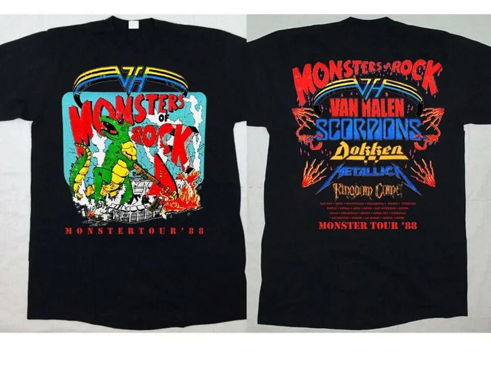 New Monsters of Rock Tour 1988 T-shirt, Monster Rock Tour ’88 Shirt