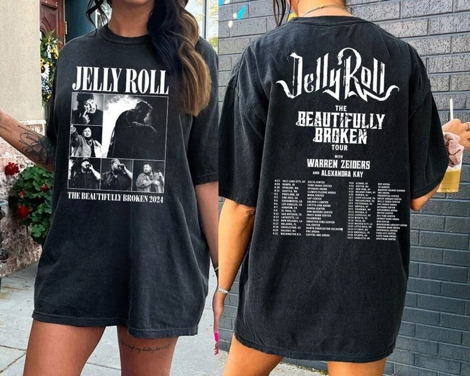 New Jelly Roll 2024 Tour Shirt, Jelly Roll American Rock Singer Shirt