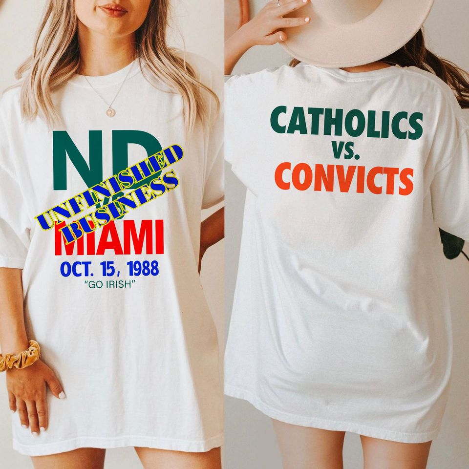 New Catholics vs Convicts Vintage 1988 Shirt, Catholics vs Convicts Shirt