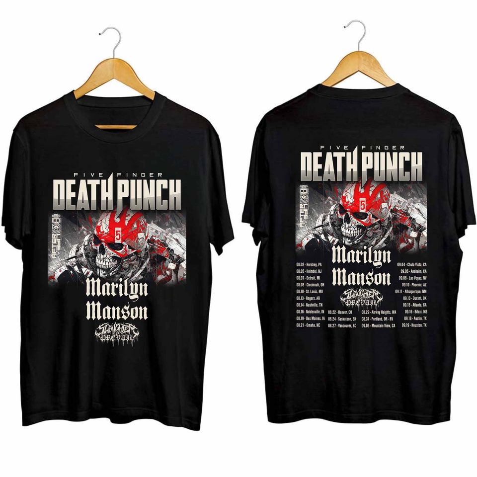 New Five Finger Death Punch 2024 Tour Double Sided Shirt