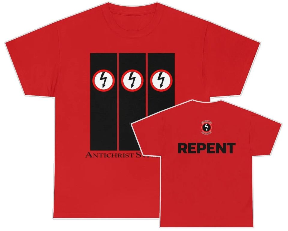 Marilyn Manson 1999 Antichrist Superstar Era Shock Logo Repent Shirt
