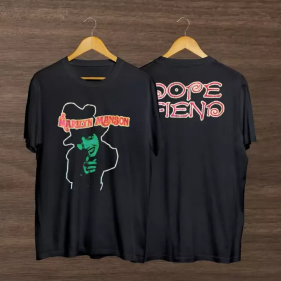 New Marilyn Manson Dope Fiend Vintage Styles T-Shirt
