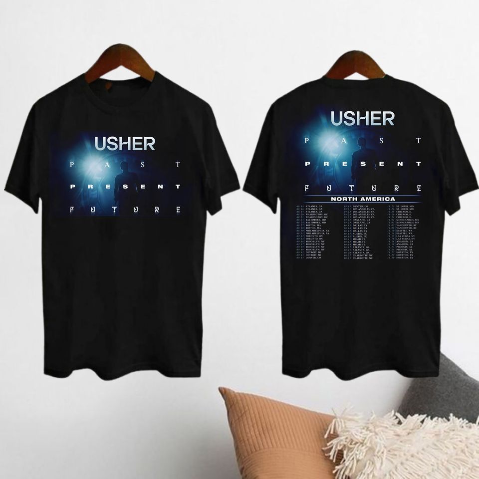 Usher Past Present Future Tour 2024 Shirt, Usher Concert 2024 Shirt