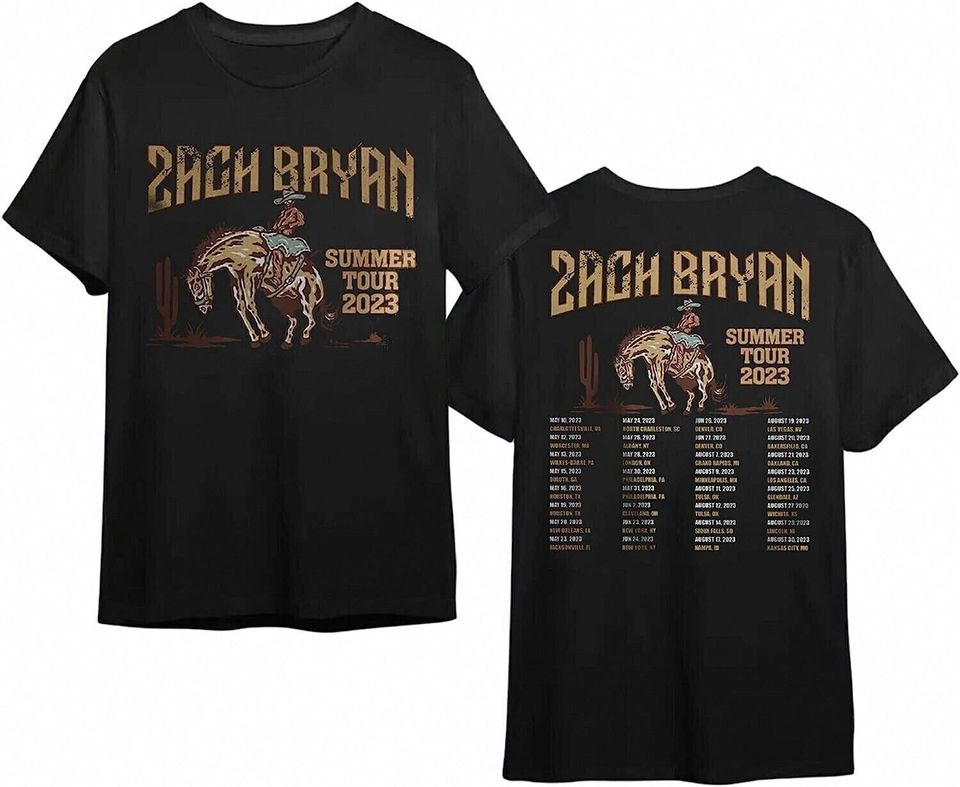 Zach Bryan The Quittin Time 2024 Tour Shirt, Zach Bryan Double Sided Shirt