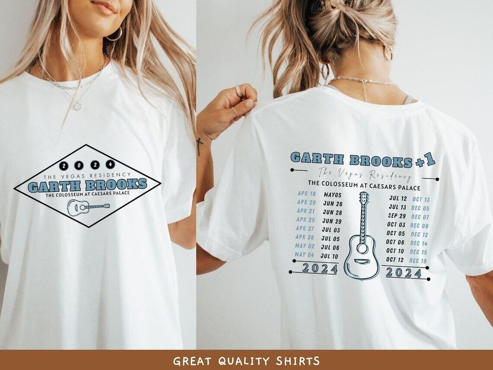 New Garth Brooks The Vegas Residency Music Tour 2024 T-Shirt