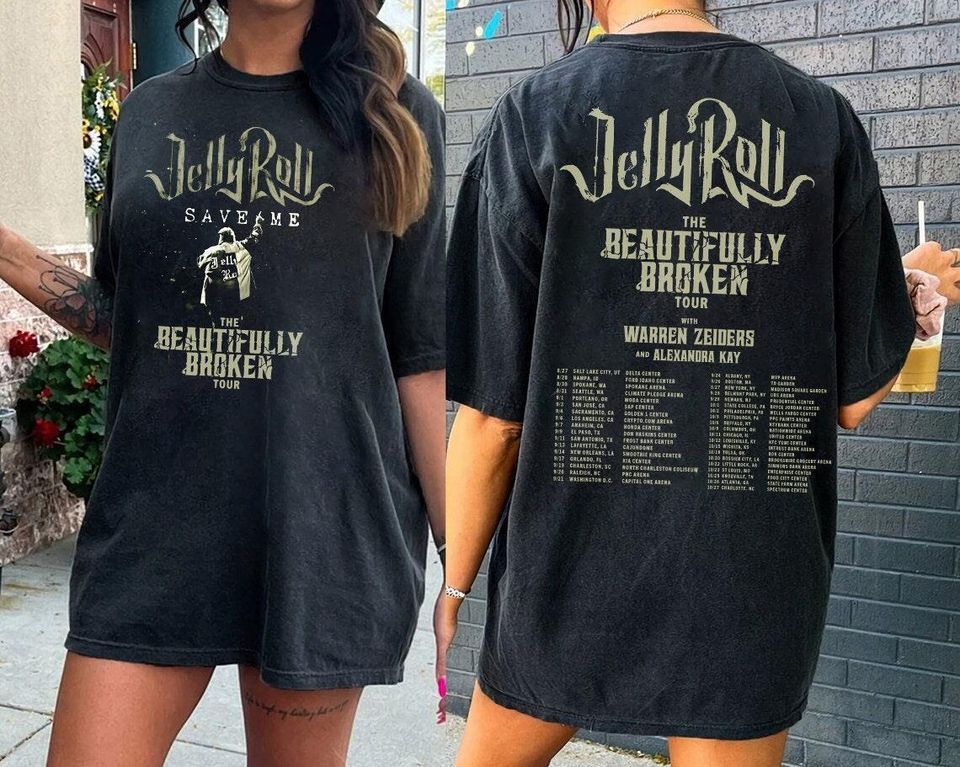 New Jelly Roll 2024 Concert Shirt, The Beautifully Broken 2024 Shirt