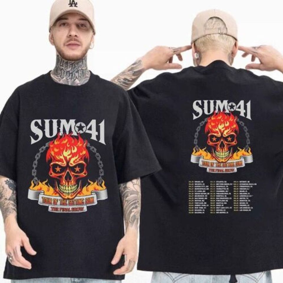 Sum 41 2024-2025 Tour Shirt, Sum 41 Band Fan Shirt, Sum 41 2024 Concert Shirt