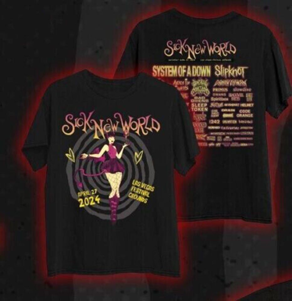 Las Vegas Festival Sick New World 2024 Shirt