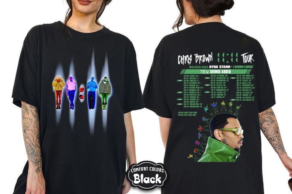 Chris Brown Shirt, Chris Brown 11:11 Tour 2024 Shirt