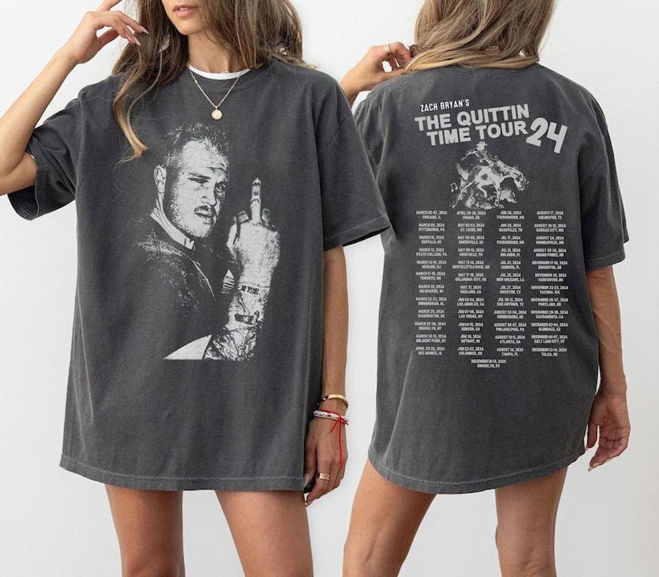 Zach Bryan The Quittin Time Tour Shirt, Zach Bryan Tour 2024 Shirt