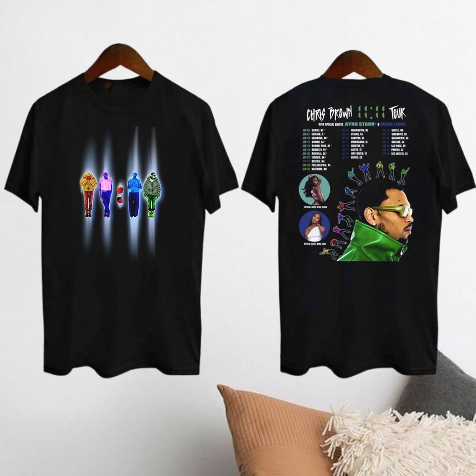 t shirt11:11 Tour Chris Brown 2024 Shirt, Chris Brown Fan Shirt, Chris Brown 2024 Concert
