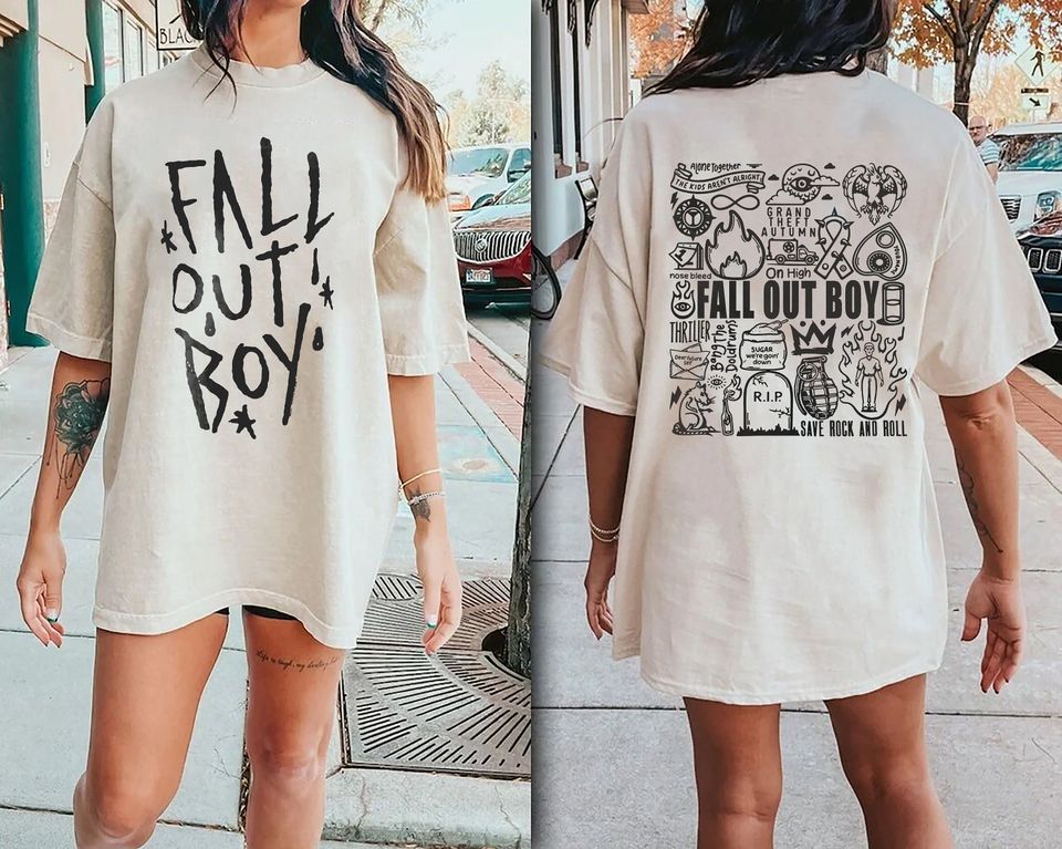 New Jonas Brothers Double Sided Shirt, Five Albums One Night Tour, The Albums Shirt