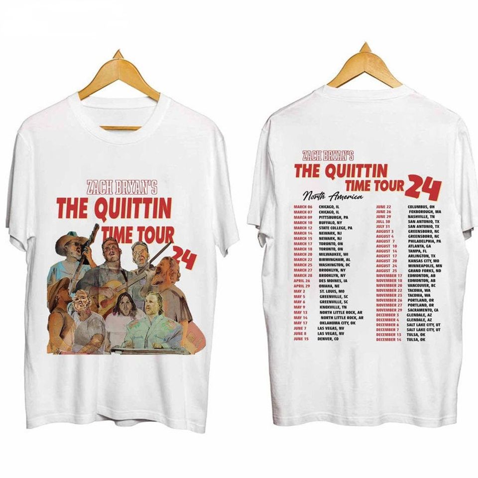 The Quittin Time 2024 T-Shirt, Vintage Zach Bryan T-Shirt
