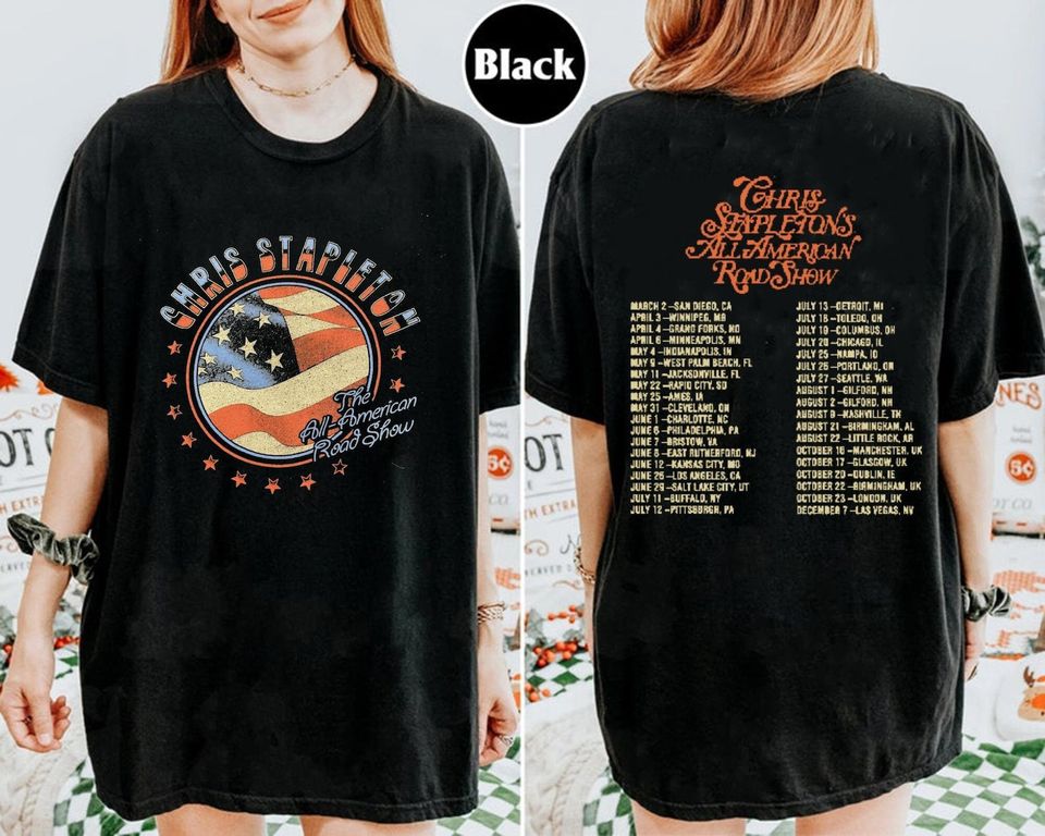 New All American Road Show 2024 Tour Shirt, Chris Stapleton Fan Shirt