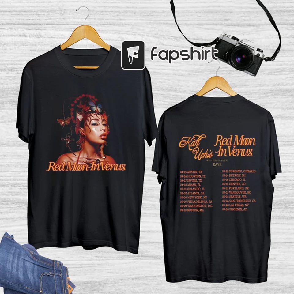 Kali Uchis Merch, Red Moon In Venus Shirt, Kali Uchis Shirt
