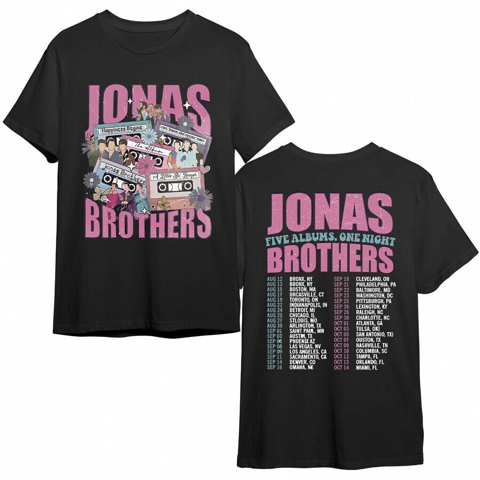 Vintage Jonas Brothers Tour Shirt, Jonas Brothers T Shirt