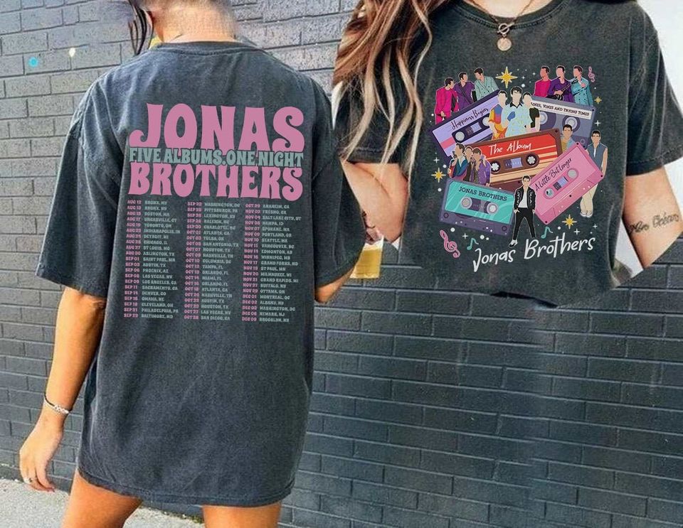 Vintage Jonas Brothers T-Shirt, Jonas Brothers Cassette T Shirt