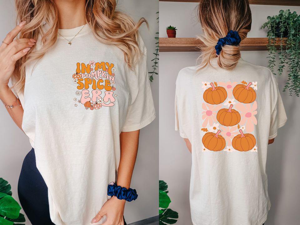 In My Pumpkin Spice Era Shirt, Pumpkin Halloween Shirt, Hello Fall Shirt, Pumpkin Spice Shirt