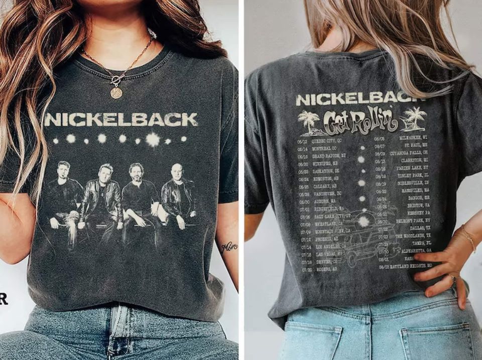 New Nickelback Music Shirt, Album Get Rollin Graphic Tee