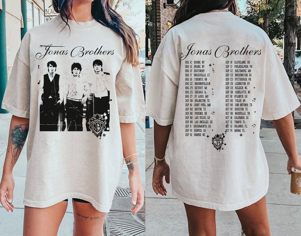 Vintage Jonas Brother Shirt, Jonas Brothers Five Albums One Night Tour