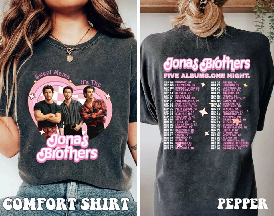 Vintage Sweet Mama It's The Jonas Brothers Color Shirt, Jonas Brothers Merch