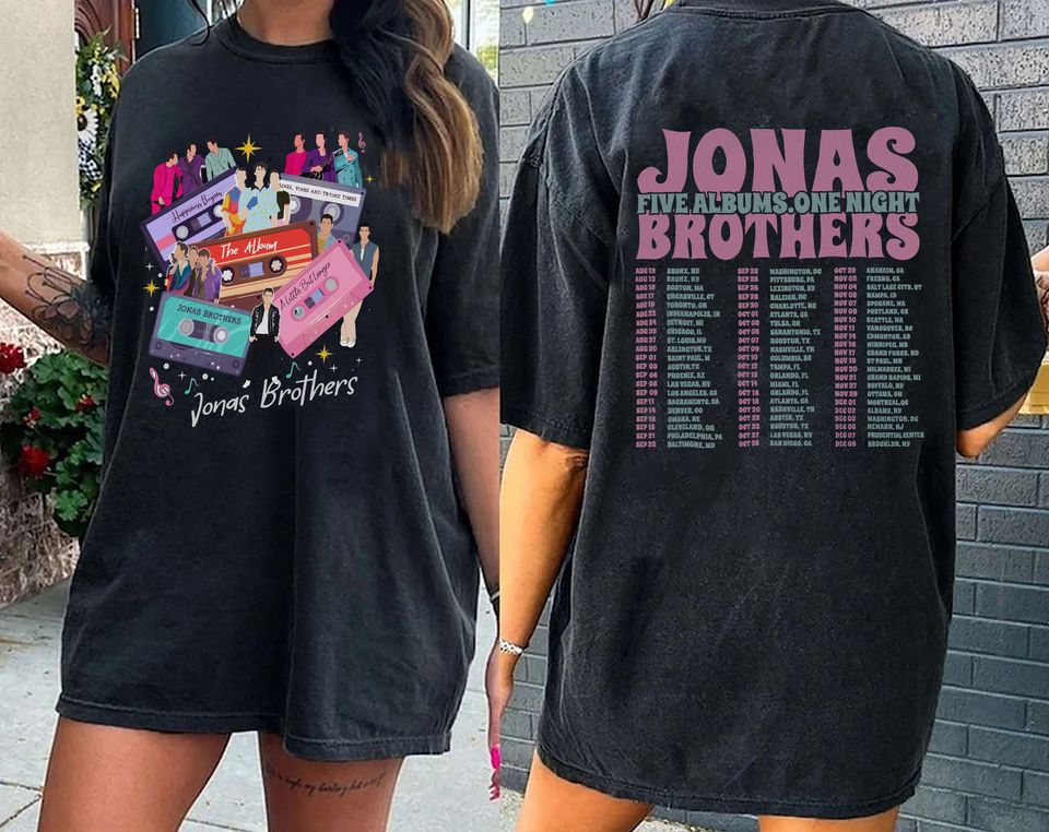 Vintage Jonas Brothers Shirt, Jonas Brothers Cassette Shirt