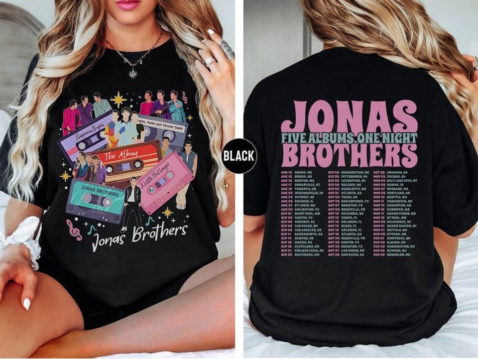 Vintage Jonas Brothers T-Shirt, Nick Joe Kevin Jonas Shirt, Jonas Brothers Cassette Shirt