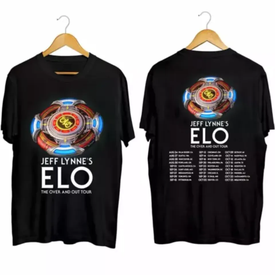 New Jeff Lynne’s ELO The Over and Out Tour 2024 Unisex T-shirt For Men Women