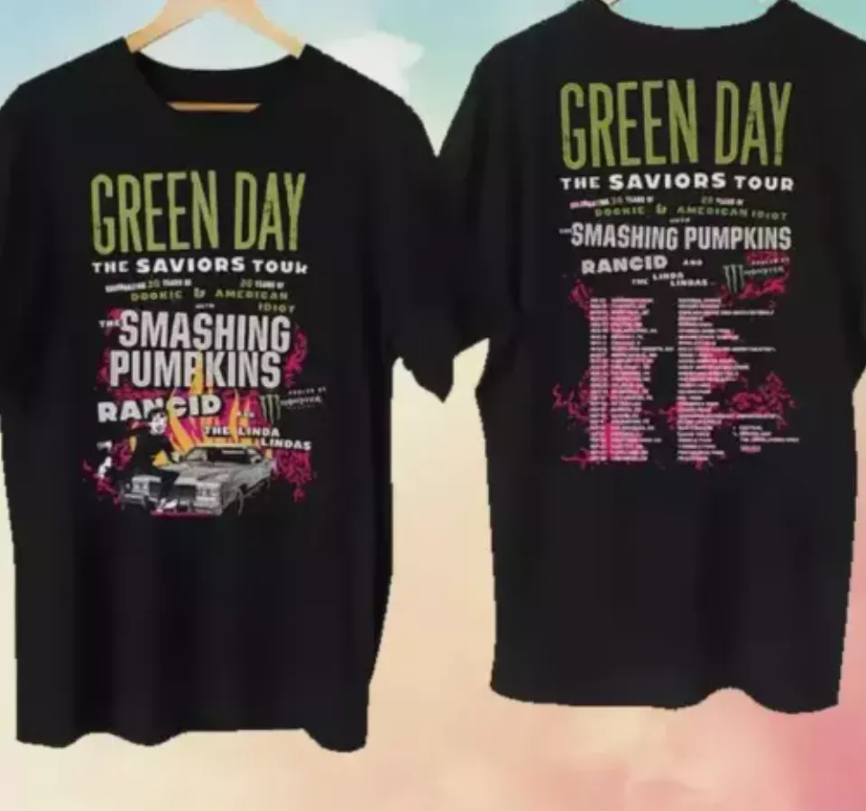 New Green Day The Saviors Tour 2024 Short-Sleeve T-Shirt