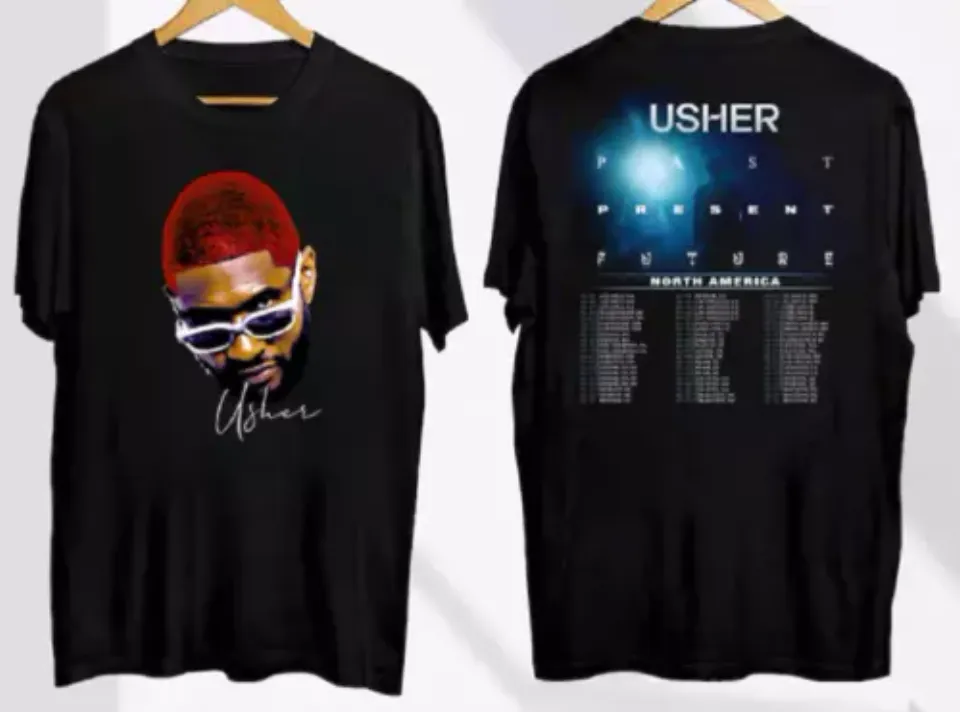 Usher Past Present Future Tour 2024 Shirt, Usher Fan Gift
