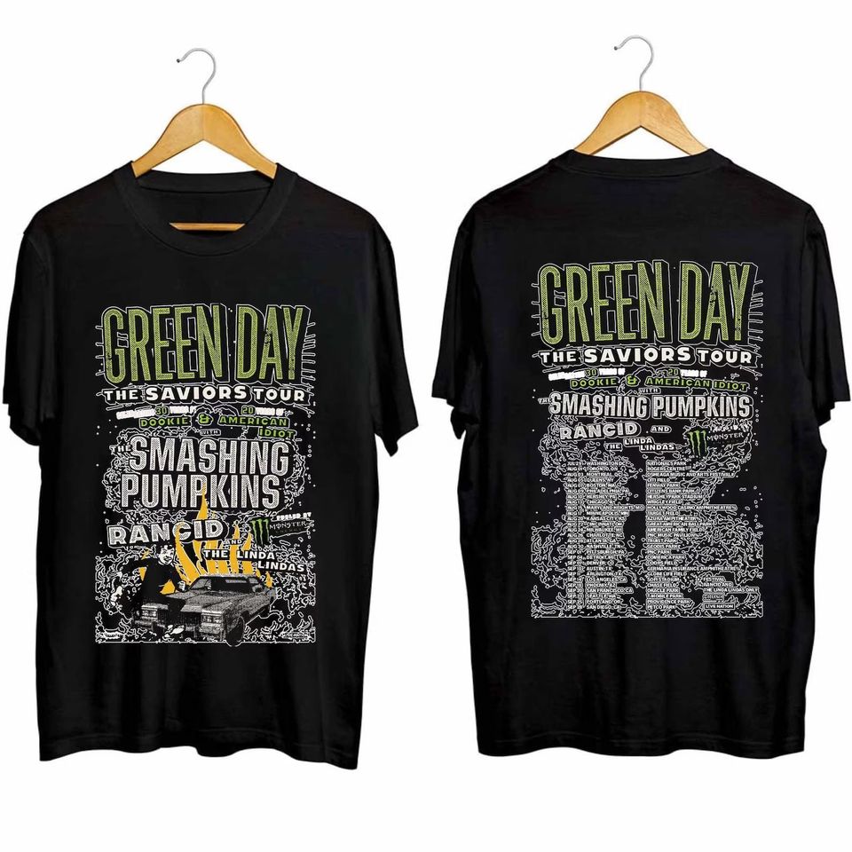 New Green Day Band Green Day the Saviors 2024 Tour T-shirt Green Day Concert