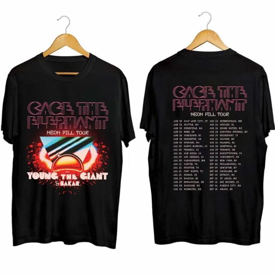 Cage the Elephant - Neon Pill Tour 2024 Shirt, Cage the Elephant 2024 Tour Shirt, Cage the Elephant Fan Shirt, Neon Pill 2024 Concert Shirt