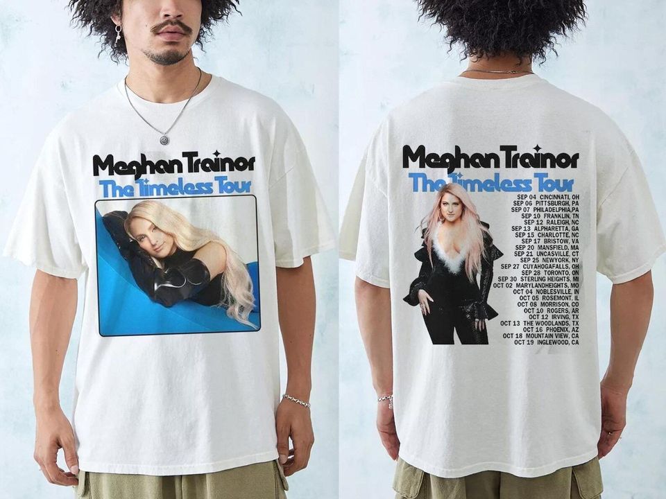 New 2Side Meghan Trainor The Timeless Tour 2024 Shirt, Meghan Trainor 2024 Concert Shirt 2 Side Unisex Shirt, Meghan Trainor Merch
