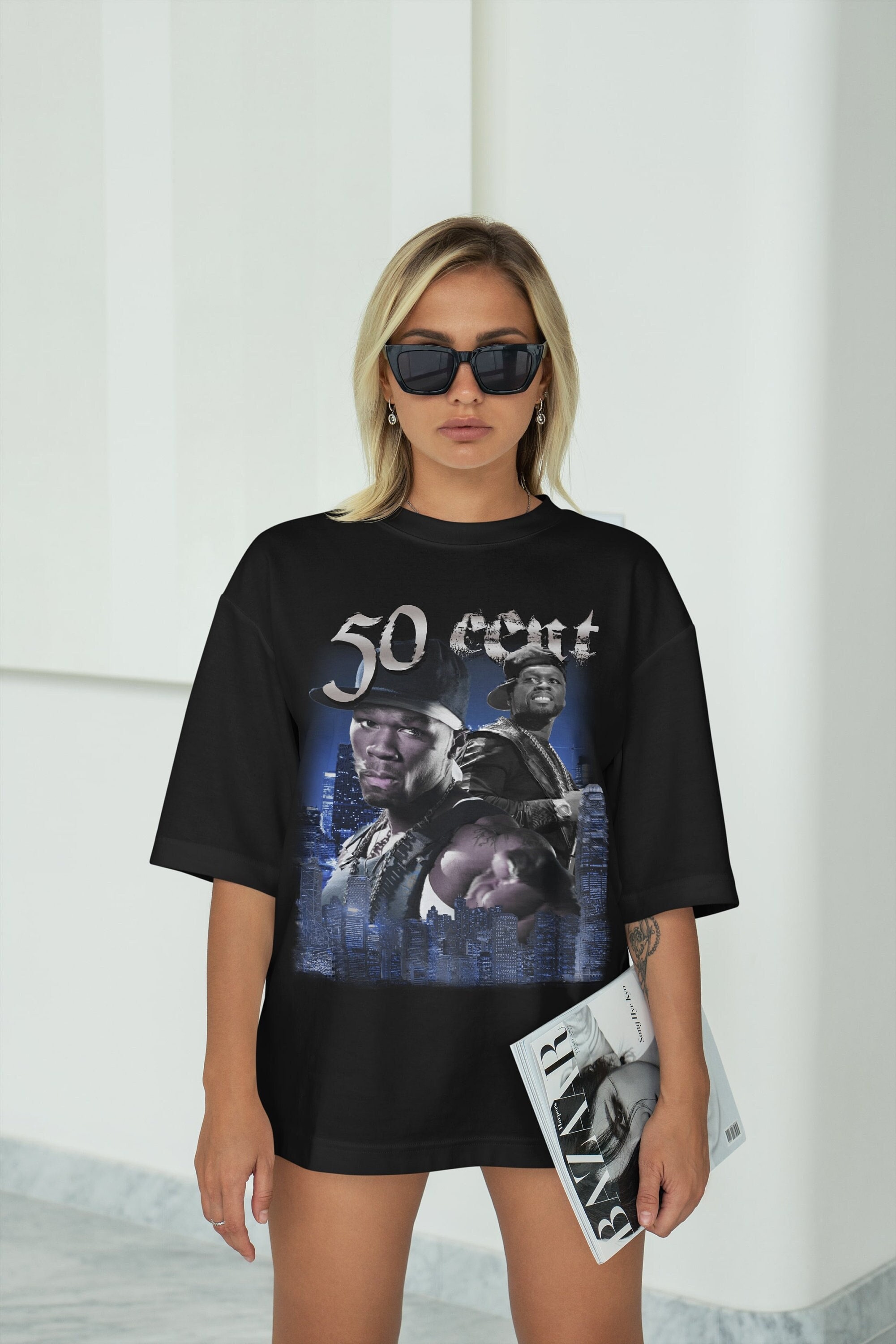 New Vintage 50 Cent Bootleg T-Shirt, Fan Shirt, Classic Style Shirt